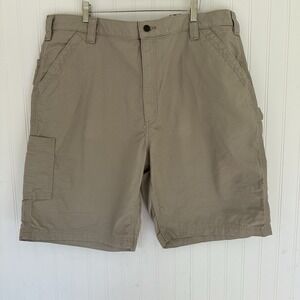 NWT Carhartt Men's Carpenter Shorts Khaki Loose Fit Size‎ 42
